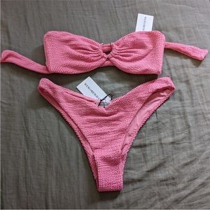 WeWoreWhat U Ring Bandeau Top Delilah Bottoms Bikini